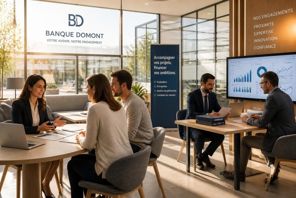 découvrez les services proposés par la banque domont aux particuliers et aux entreprises, incluant comptes bancaires, crédits, placements et solutions personnalisées.