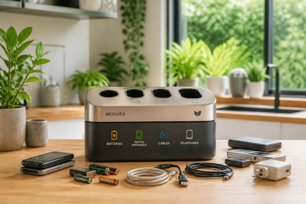 ecocito propose une solution innovante et écologique pour gérer facilement vos déchets électroniques à la maison, contribuant à un environnement plus propre.