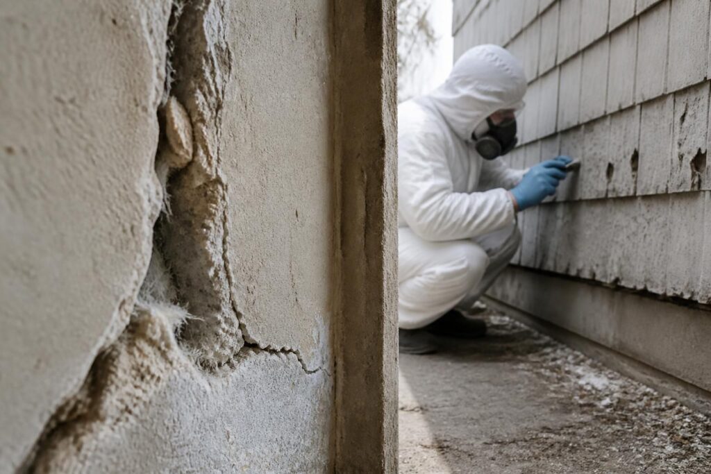 découvrez comment identifier l'amiante sur les murs intérieurs et extérieurs de votre maison et apprenez les bonnes pratiques pour gérer ce risque pour votre santé en toute sécurité.