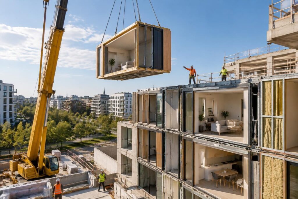 découvrez les innovations et projets d’eiffage construction hors site, pionnier de la construction modulaire et de nouvelles méthodes de bâtir.