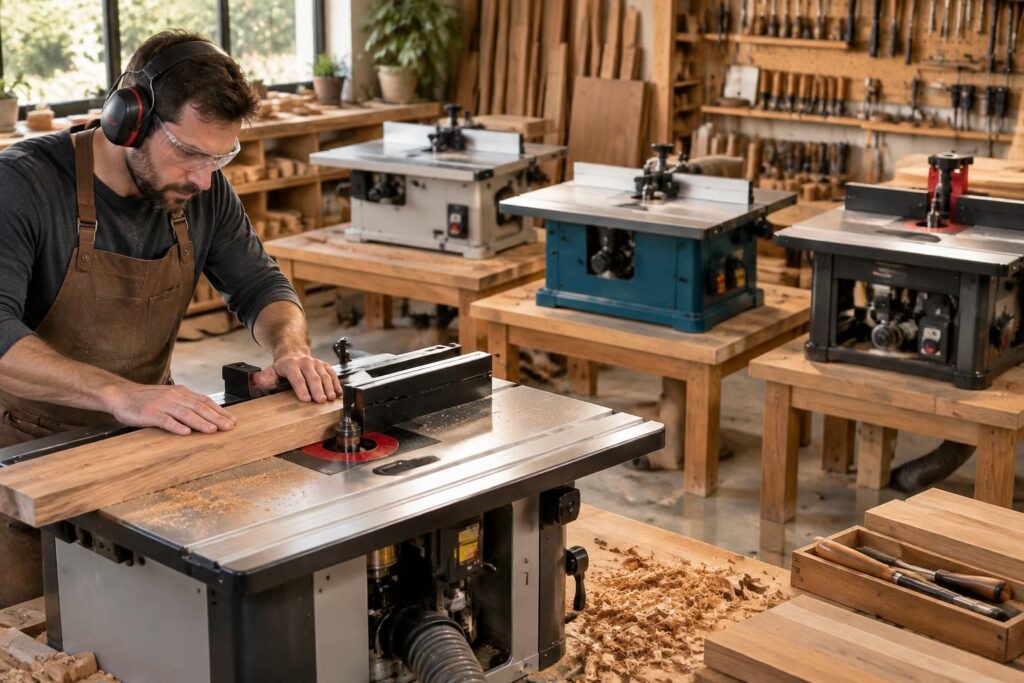 comparez les meilleures fraiseuses sur table pour le travail du bois : caractéristiques, avantages et conseils pour choisir le modèle adapté à vos besoins.