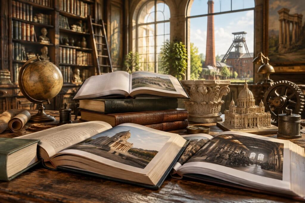 explorez des livres sur le patrimoine culturel, mondial et industriel : découvrez les lieux, les savoir-faire et les héritages qui façonnent notre histoire.